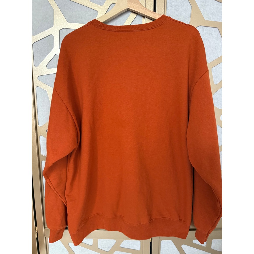 Disney Disneyland Resort Since 1955 Orange Graphic Sweatshirt Large Retro Castle - Picture 5 of 7